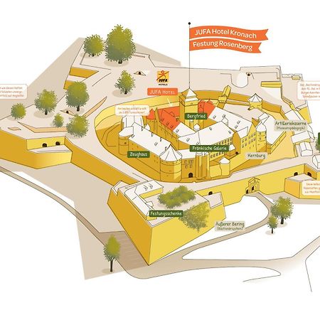 Jufa Hotel Kronach - Festung Rosenberg Bagian luar foto